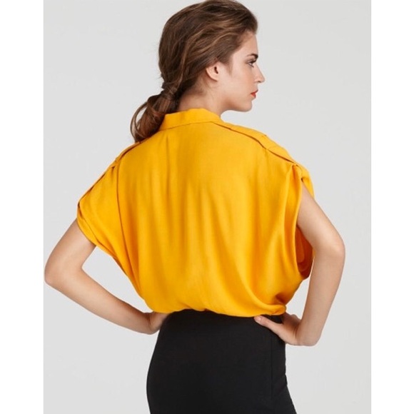 Diane Von Furstenberg Karin Oversized Blouse Top M - Picture 2 of 8